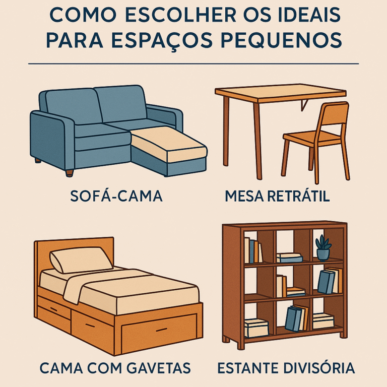 Móveis multifuncionais: como escolher os ideais para espaços pequenos
