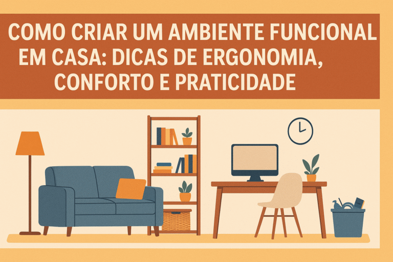 Como criar um ambiente funcional em casa: dicas de ergonomia, conforto e praticidade