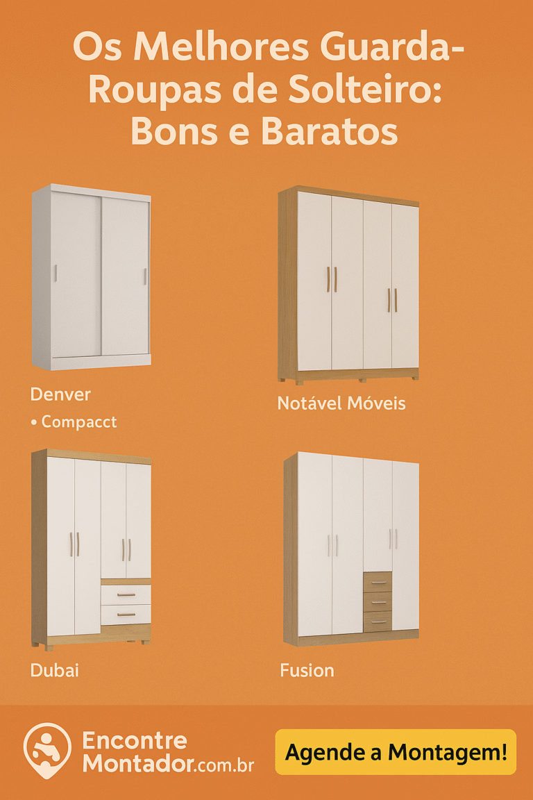 Os Melhores Guarda-Roupas de Solteiro: Bons e Baratos